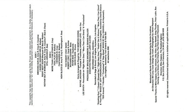 Robert Cray : Strong Persuader (Cass, Album)