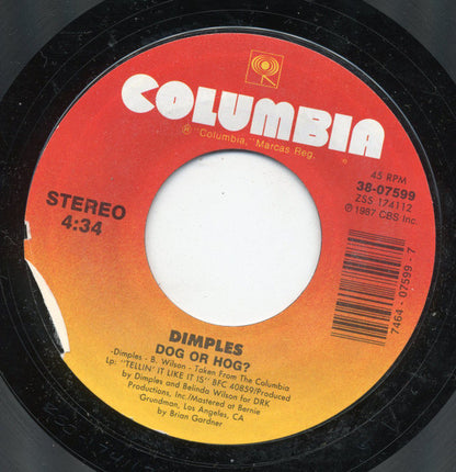 Richard 'Dimples' Fields : I Can't Live With Or Without You / Dog Or Hog? (7", Single, Styrene)