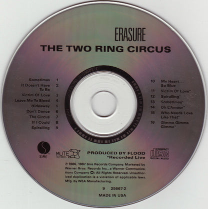 Erasure : The Two Ring Circus (CD, Album, Spe)