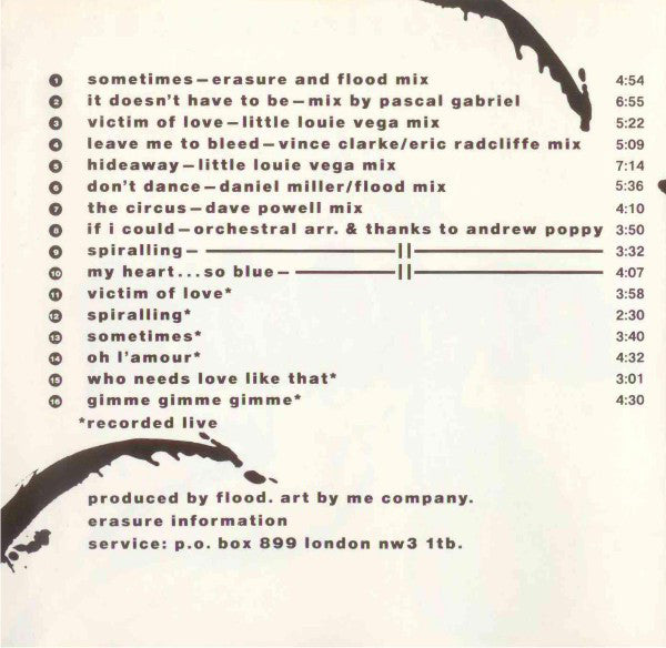Erasure : The Two Ring Circus (CD, Album, Spe)