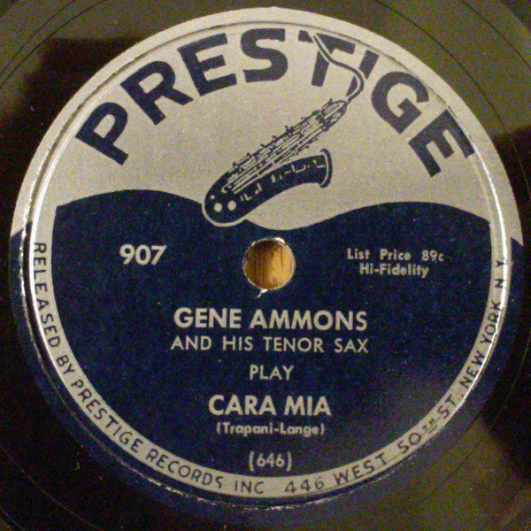 Gene Ammons : Count Your Blessings / Cara Mia (Shellac, 10")