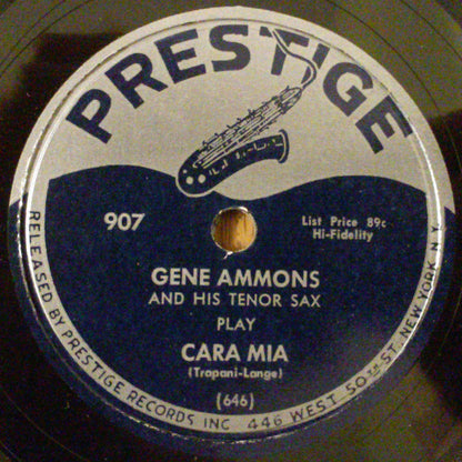 Gene Ammons : Count Your Blessings / Cara Mia (Shellac, 10")