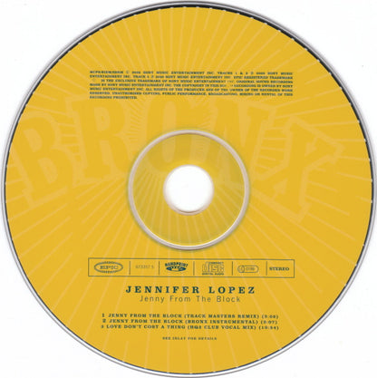 Jennifer Lopez : Jenny From The Block (CD, Single)