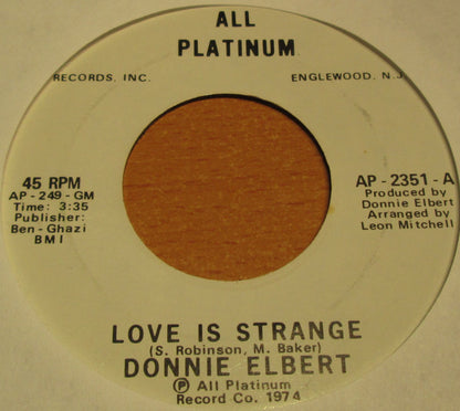 Donnie Elbert : Love Is Strange (7", Promo)