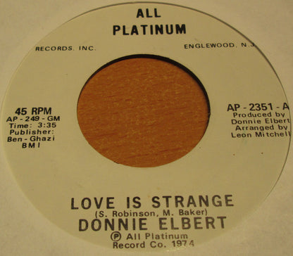 Donnie Elbert : Love Is Strange (7", Promo)