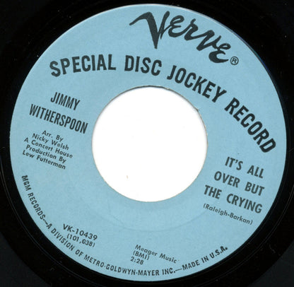 Jimmy Witherspoon : It's All Over But The Crying / My Blue Tears (7", Single, Promo)