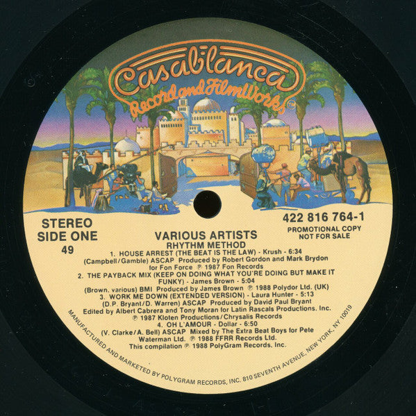 Various : Rhythm Method (LP, Comp, Promo, 49)
