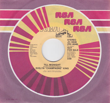Evelyn King : Till Midnight (7", Single, Promo)