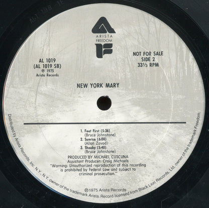 New York Mary : New York Mary (LP, Album, Promo)