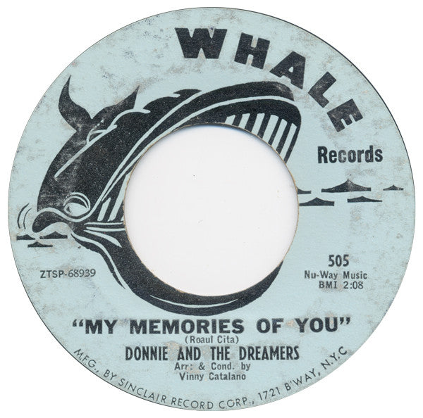 Donnie & The Dreamers : My Memories Of You / Teenage Love (7", Styrene)