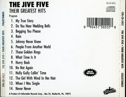 The Jive Five : Their Greatest Hits (CD, Comp, RE, RP)