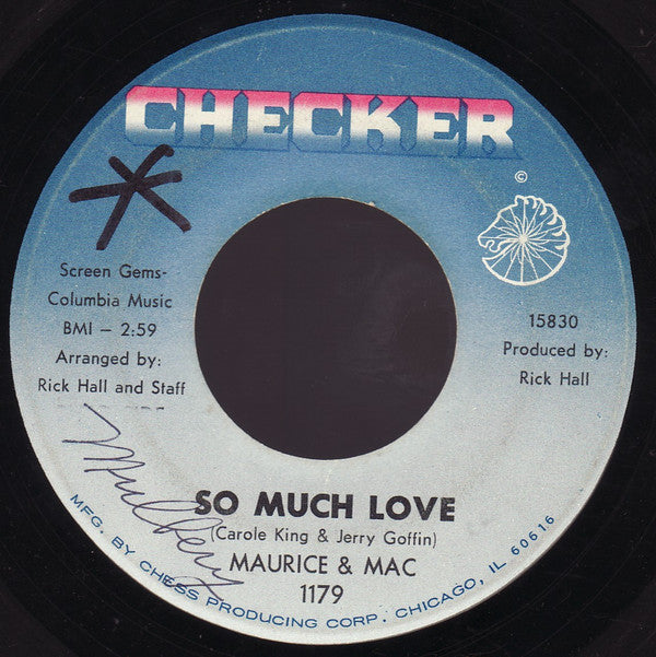 Maurice & Mac : So Much Love (7", Single)