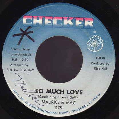 Maurice & Mac : So Much Love (7", Single)