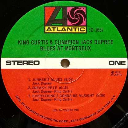King Curtis & Champion Jack Dupree : Blues At Montreux (LP, Album, PR )
