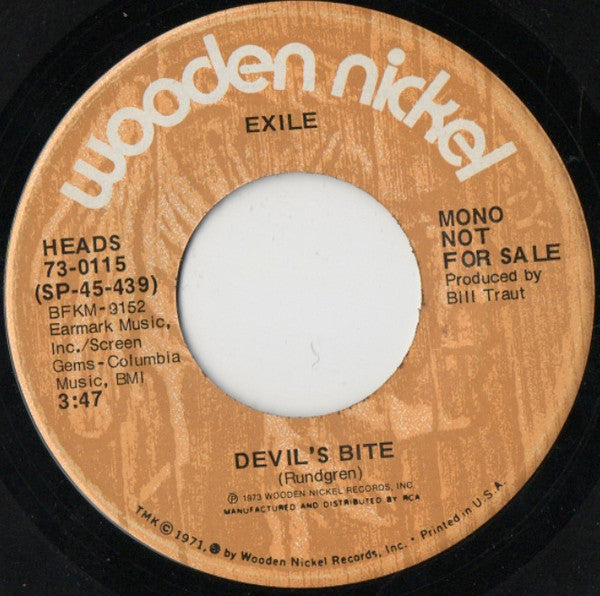 Exile (7) : Devil's Bite (7", Single, Promo)