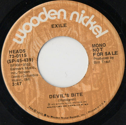 Exile (7) : Devil's Bite (7", Single, Promo)