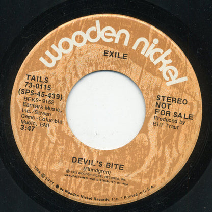 Exile (7) : Devil's Bite (7", Single, Promo)