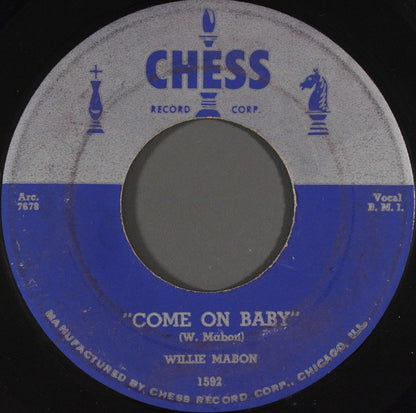 Willie Mabon : Come On Baby (7")