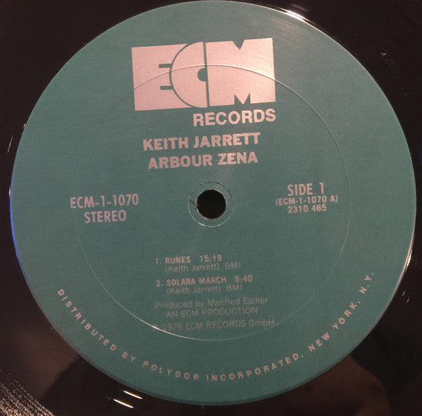 Keith Jarrett : Arbour Zena (LP, Album)
