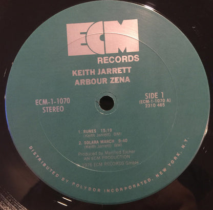 Keith Jarrett : Arbour Zena (LP, Album)