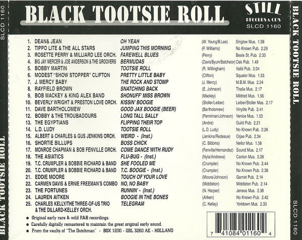 Various : Black Tootsie Roll - Early Rockin' Rhythm & Blues (CD, Comp)