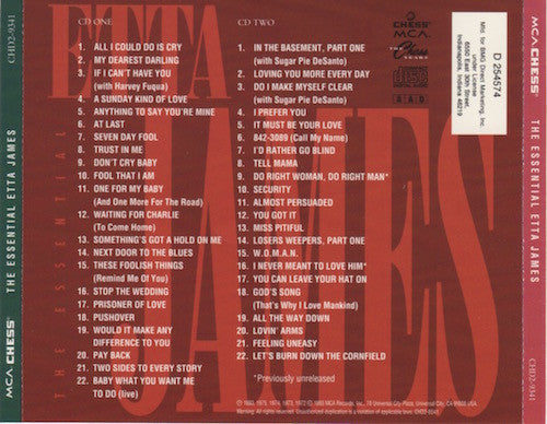 Etta James : The Essential Etta James (2xCD, Comp, Club, RE, RM)