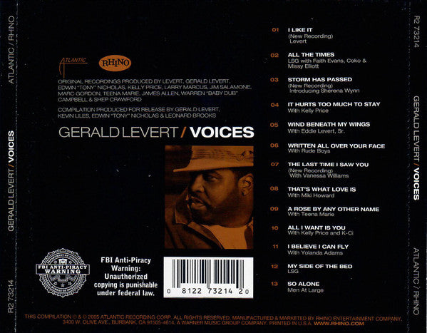 Gerald Levert : Voices (CD, Comp)