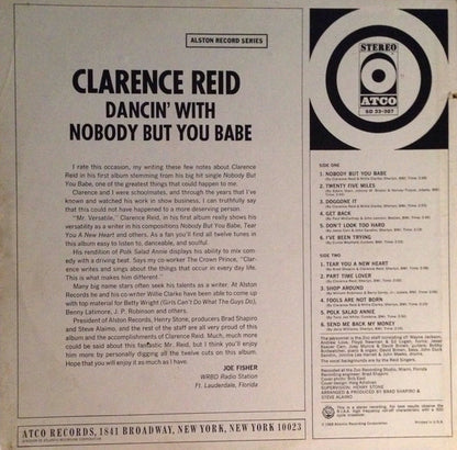 Clarence Reid : Dancin' With Nobody But You Babe (LP, Album, PR )