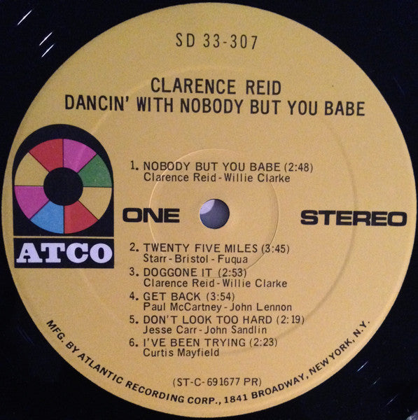 Clarence Reid : Dancin' With Nobody But You Babe (LP, Album, PR )