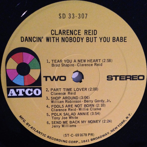Clarence Reid : Dancin' With Nobody But You Babe (LP, Album, PR )