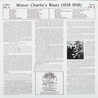 Various : Mister Charlie's Blues (1926-1938) (LP, Comp, RE)