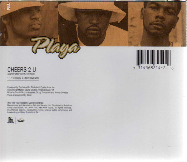 Playa : Cheers 2 U (CD, Single)
