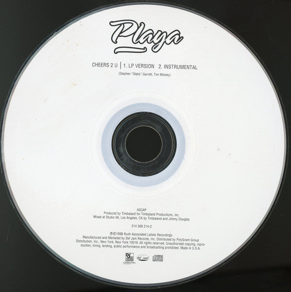 Playa : Cheers 2 U (CD, Single)