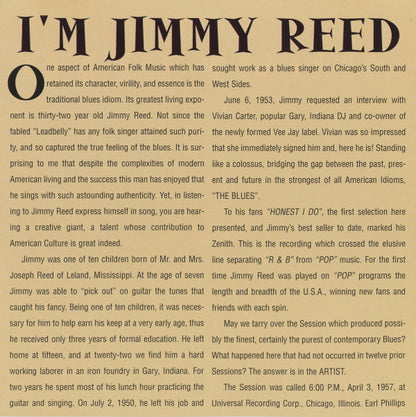 Jimmy Reed : I'm Jimmy Reed (CD, Album, RE)