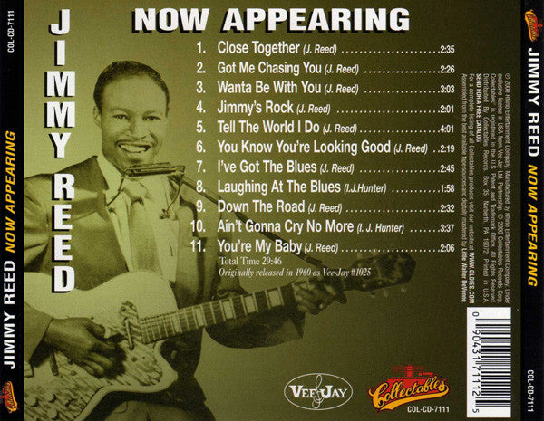 Jimmy Reed : Now Appearing (CD, Album, RE)