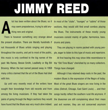 Jimmy Reed : Now Appearing (CD, Album, RE)