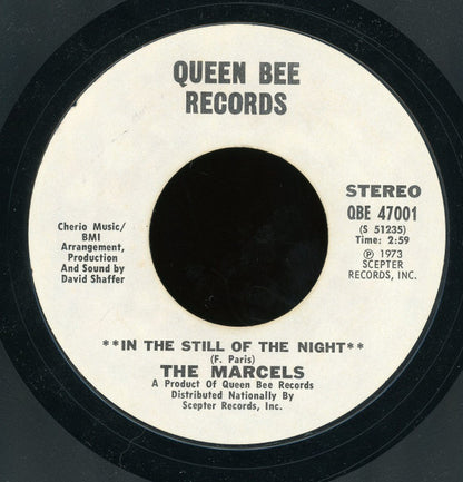 The Marcels : In The Still Of The Night (7", Styrene)