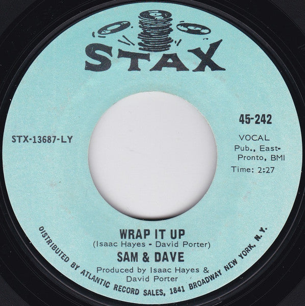 Sam & Dave : I Thank You / Wrap It Up (7", Single, Styrene, LY)