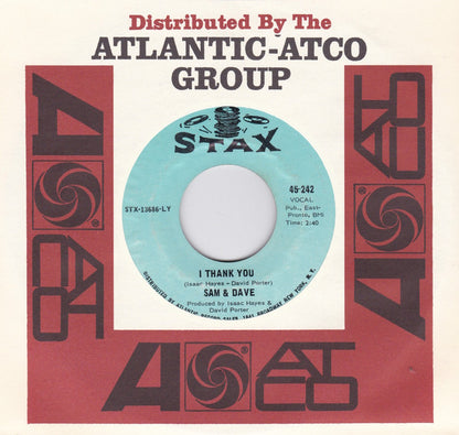 Sam & Dave : I Thank You / Wrap It Up (7", Single, Styrene, LY)