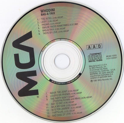 Whodini : Bag - A - Trix (CD, Album)