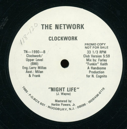 Clockwork (3) : Night Life (12", Promo)