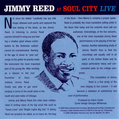 Jimmy Reed : Jimmy Reed At Soul City (CD, Album, RE)