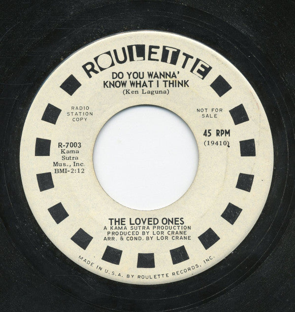 The Loved Ones (10) : I Love How You Love Me / Do You Wanna Know What I Think (7", Single, Promo)