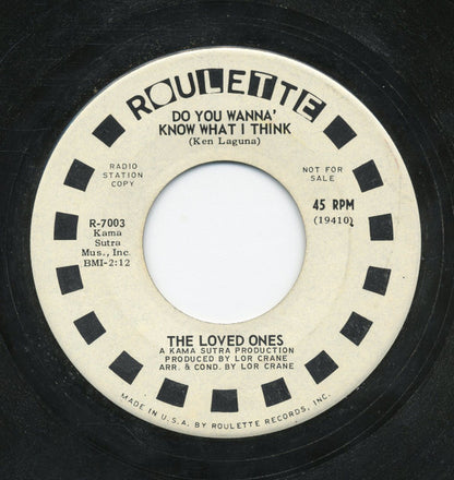The Loved Ones (10) : I Love How You Love Me / Do You Wanna Know What I Think (7", Single, Promo)