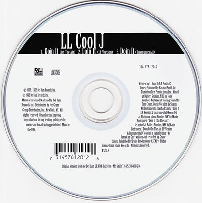 LL Cool J : Doin It (CD, Single)