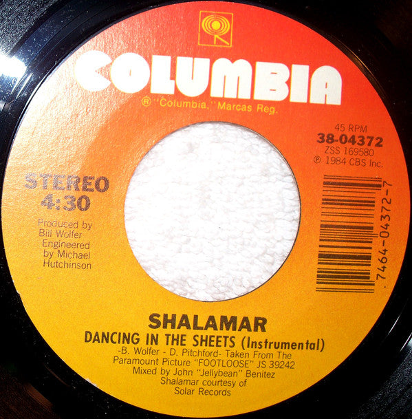 Shalamar : Dancing In The Sheets (7", 3:4)