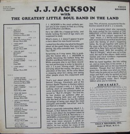 J.J. Jackson With The Greatest Little Soul Band In The Land : But It's Alright (LP, Album, Mono, Promo)