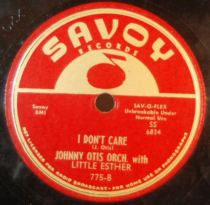 Johnny Otis And His Orchestra With Esther Phillips And Mel Walker : Love Will Break Your Heart / I Don't Care (10")