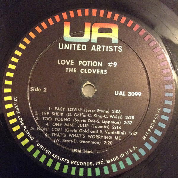 The Clovers : Love Potion Number 9 (LP, Album, Mono)