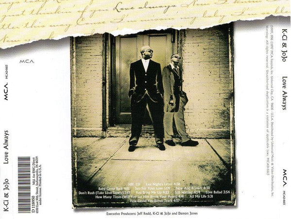 K-Ci & JoJo : Love Always (CD, Album, Club)